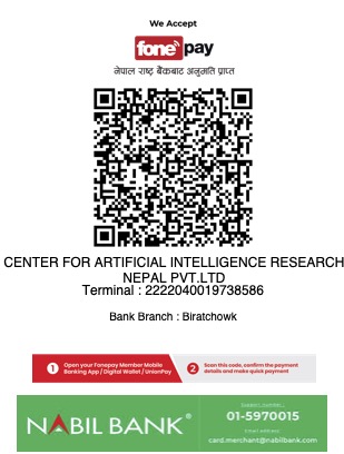 QR code for CAIR–Nepal donations